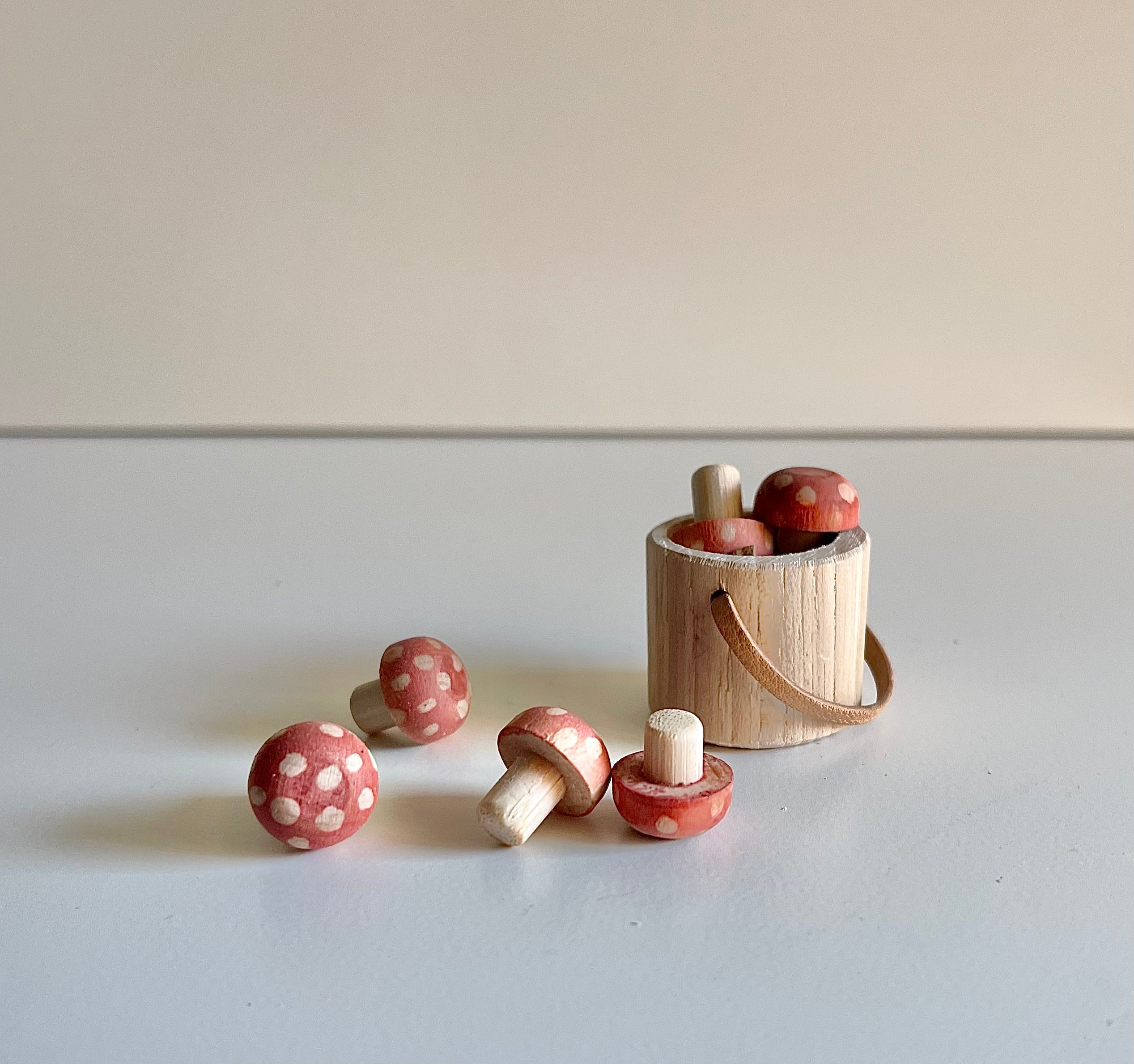 Bucket of Red Mushrooms